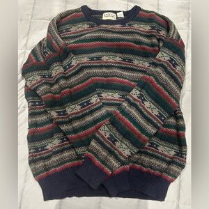 Vintage 1980 Men’s Cotton Traders Knit Sweater xL